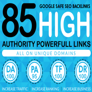 Rankers Delight 85 Unique  DA 90 TO DA 50 Backlinks