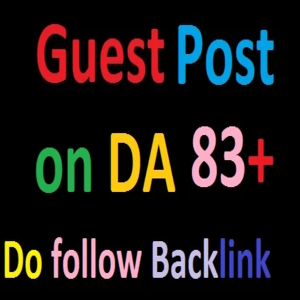 PREMIUM DO FOLLOW DA 83 guest post backlink