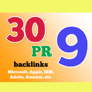 30 PR9 Backlinks Powerful for Seo