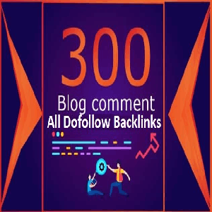 300 Blog Comment Backlinks on High DA Sites