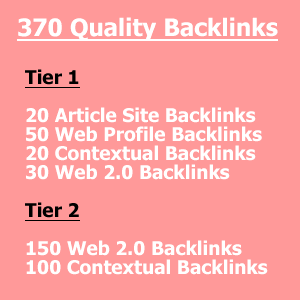 370 Tier 1 and Tier 2 High DA Backlinks