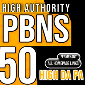 50 PBNs with very high MOZ Metrics DA 50 to 70