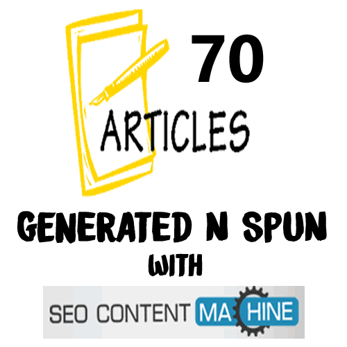 70 SPUN SEO CONTENT MACHINE ARTICLES