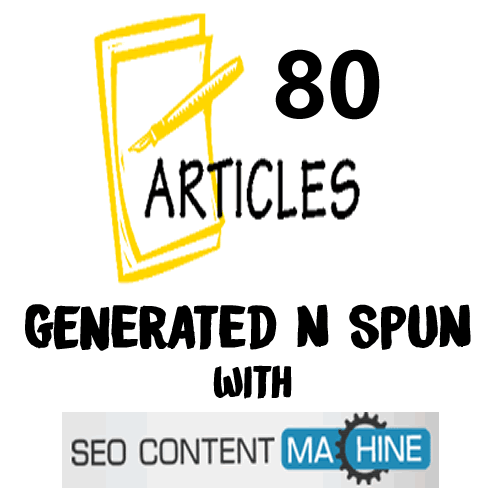 80 SPUN SEO CONTENT MACHINE ARTICLES