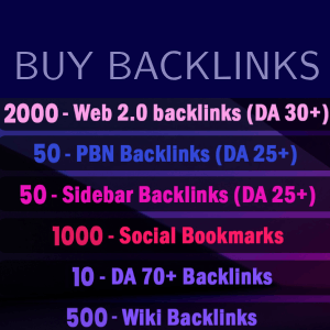 Buy Backlinks To Your Site – Socials and 3000+ Contextual Power Links