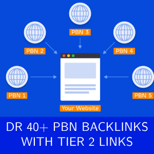 Buy PBN Blog Post Backlinks – DR 40+ DoFollow – Tier 2 Power UP