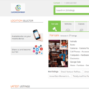 Classified Ads Opencart Website Premium