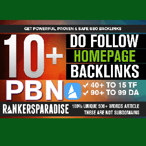 Genuine High Quality PBN BACKLINKS (10 PBN POSTS) DA 20+ &amp; TF 20+ blog