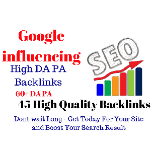 Google Influencing 45 Backlinks from High 60+ DA PA Web 2.0 Profile Backlinks