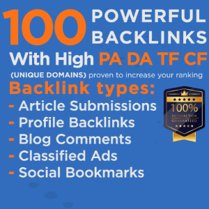 Improve Ranking with 100 Unique IP Backlinks