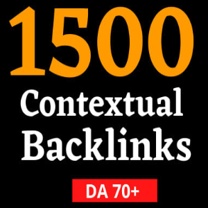 1500 High DA Contextual Backlinks