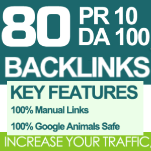 80 – DA 100 and PR 10 Manual Authority Backlinks with EDU LINKS