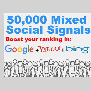 RANKERS MEGA SOCIAL SIGNALS PACKAGE 50,000