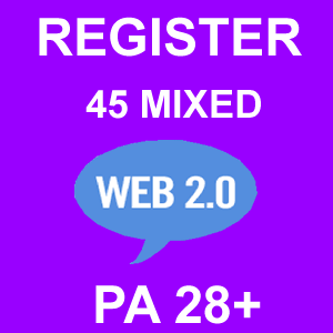 45 Mixed Web 2.0 Blogs Registered PA 28+