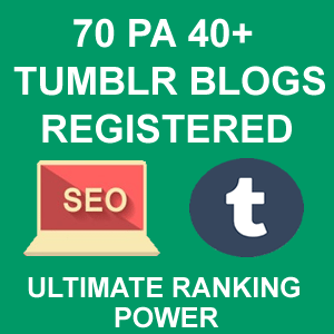 70 PA 40+ Tumblr Blogs Registered