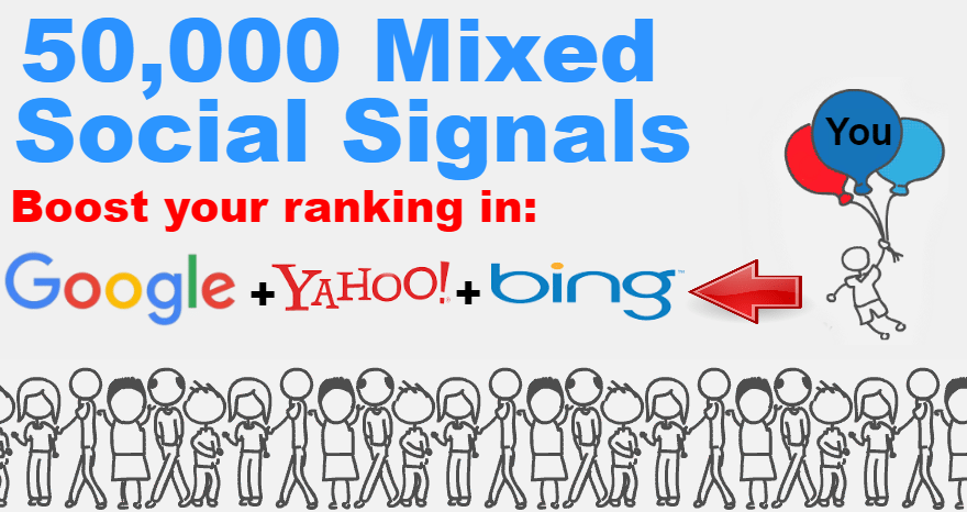 RANKERS MEGA SOCIAL SIGNALS PACKAGE 50,000