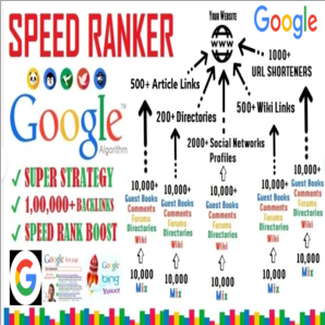 Rankers SPEED RANKING SEO Service (100000+ Backlinks)