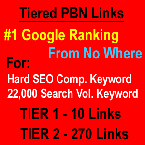 Tiered PBN Backlinks – Rank No Where To Top