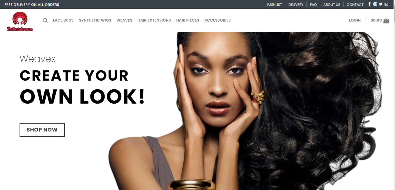 Premium Hair WordPress Dropshipping Website