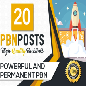 20 High DA Homepage Dofollow PBN Backlinks