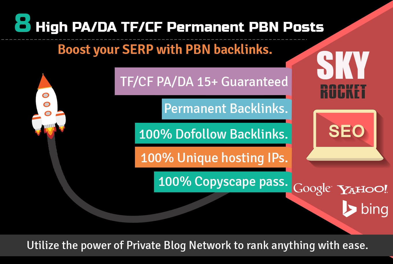 8 Powerful PBN POSTS TF/CF PA/DA 15